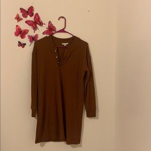 Brown Sweater Dress